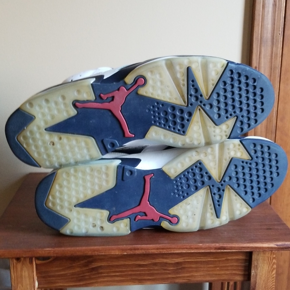 Nike Air Jordan VI 6 Olympic Sz 18 - Picture 5 of 5